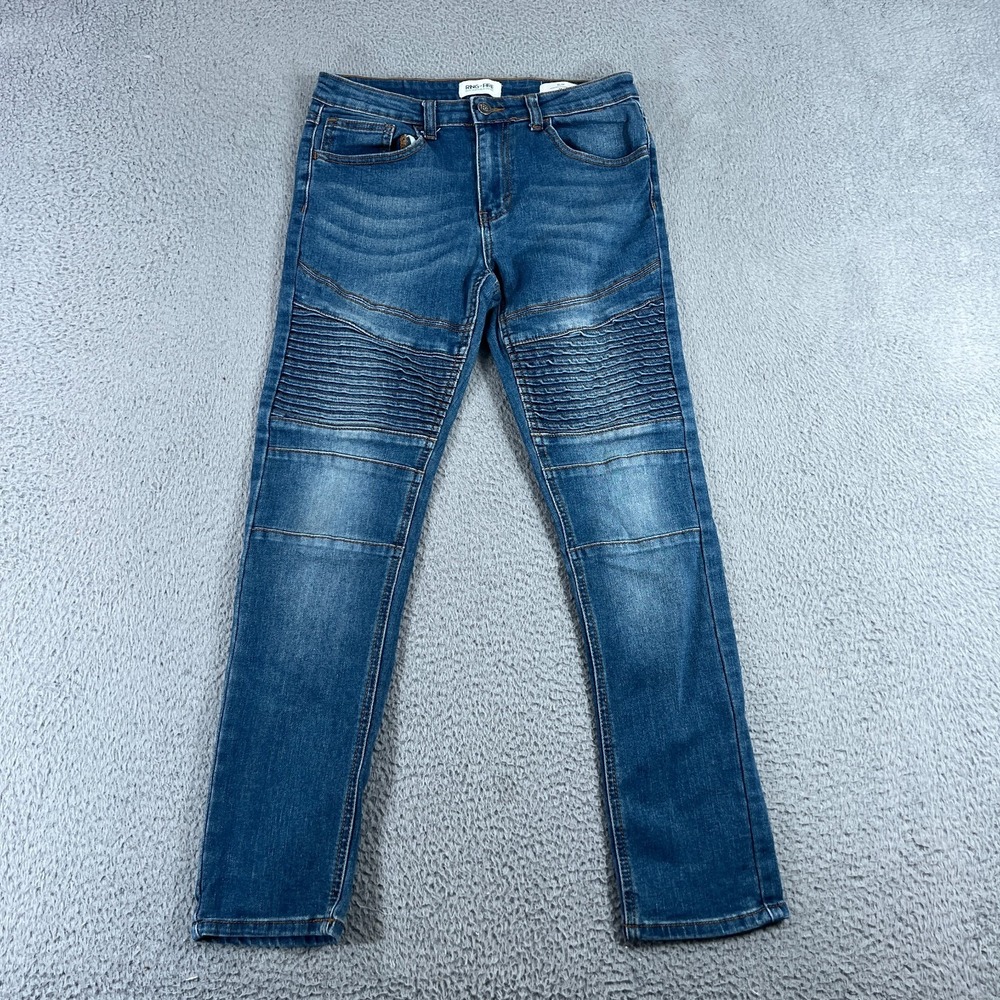 Ring of Fire Slim Jeans Women's Size 14 Blue Sustainable Denim Straight Leg